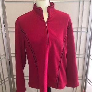 Coldwater Creek Polarfleece Quarter Zip Pullover